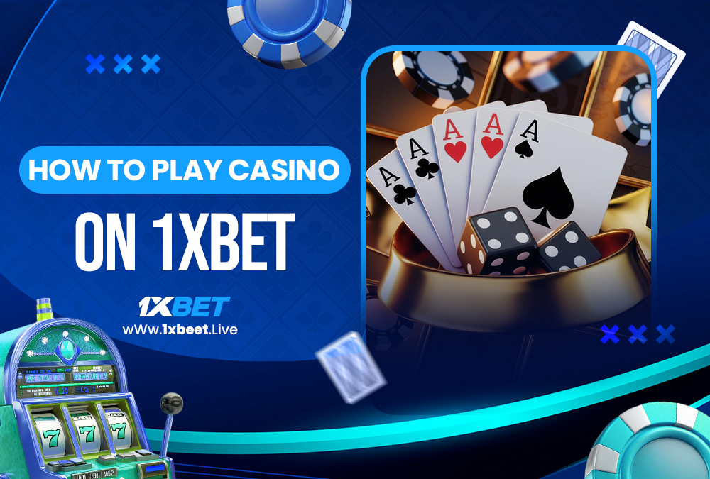 how to play casino on 1xbet